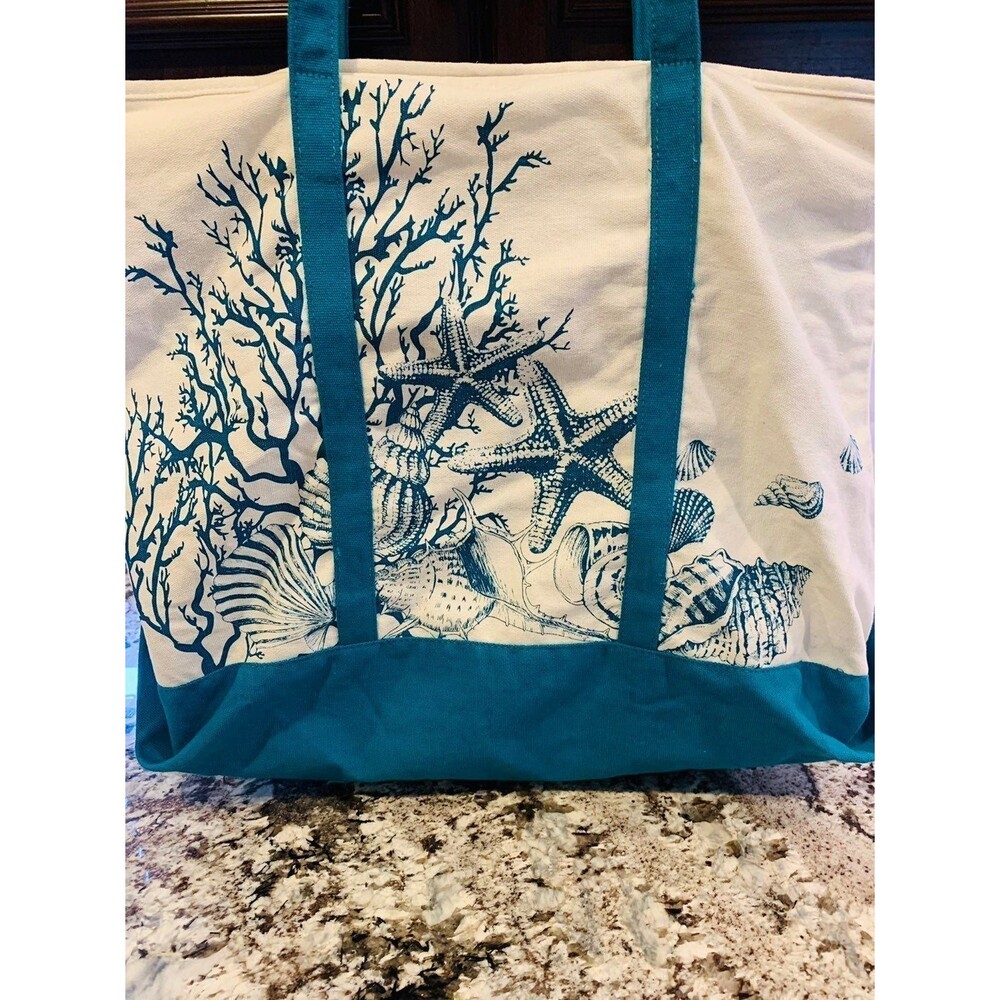 NWOT Coastal Canvas Tote NWOT